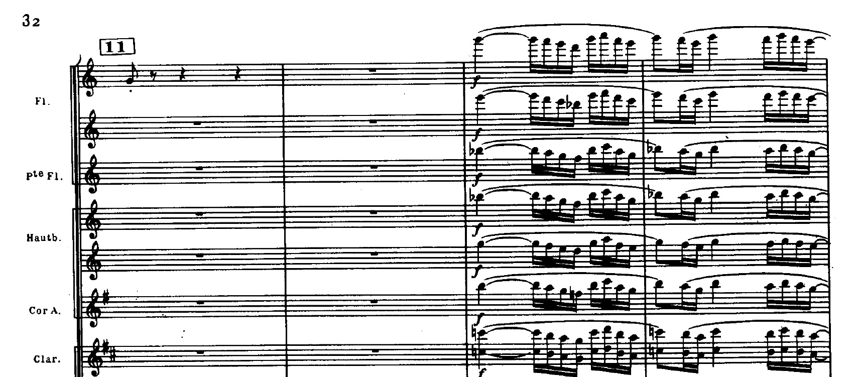Figura 7: Fragmento de "Boléro", de Maurice Ravel